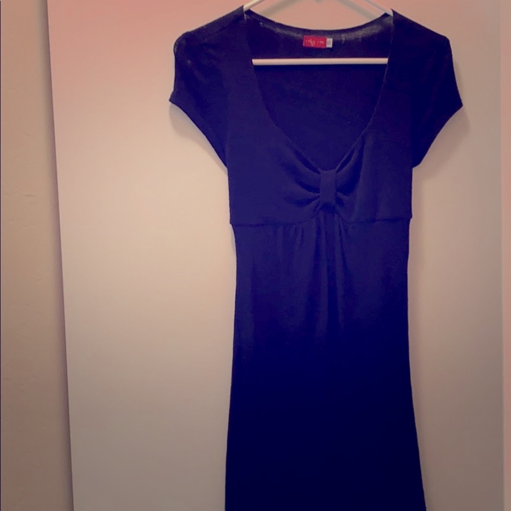 Ruby Rox soft knit black dress